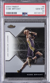 2004-05 Topps Finest #8 Kobe Bryant - PSA GEM MT 10